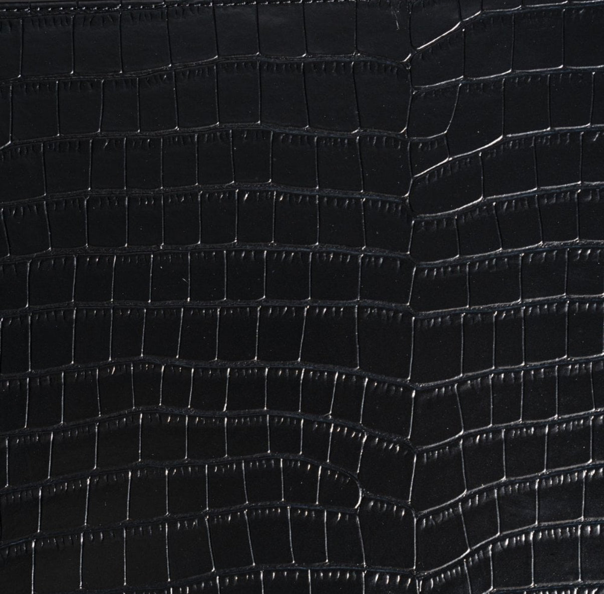 ETIER VERDI DOUBLE WATCH ROLL CROCODILE LEATHER - BLACK