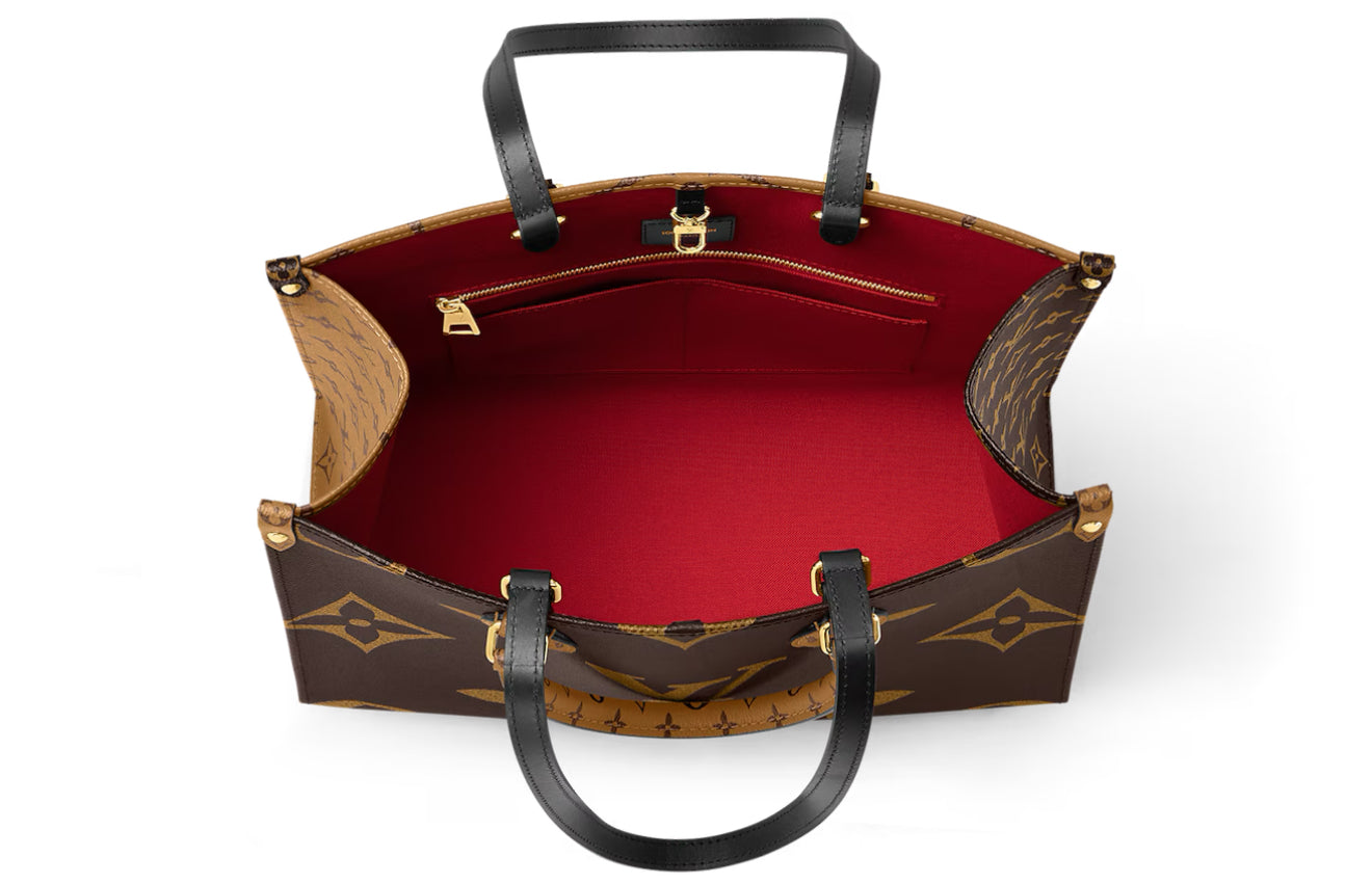 (PRE-OWNED) LOUIS VUITTON LV OnTheGo PM TOTE BAG - BROWN