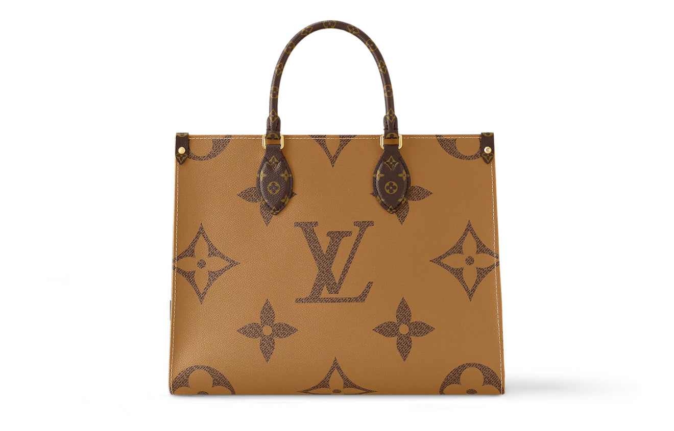 (PRE-OWNED) LOUIS VUITTON LV OnTheGo PM TOTE BAG - BROWN