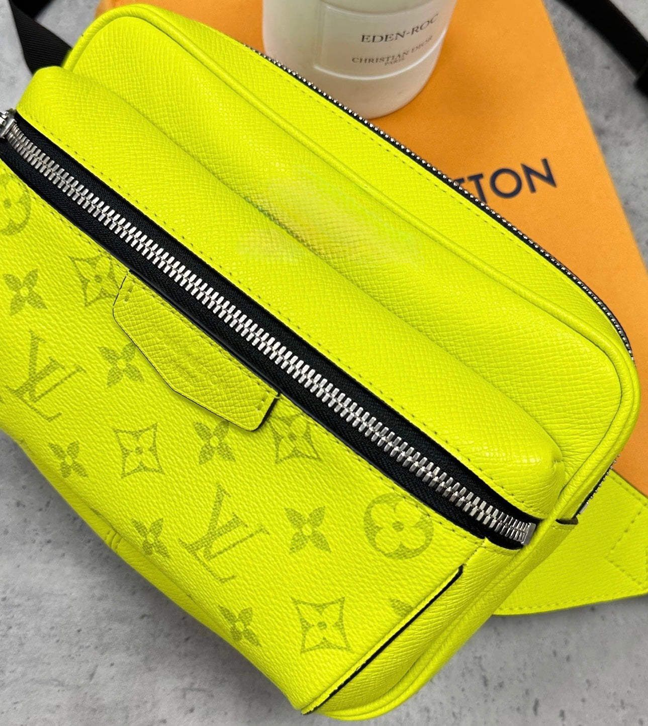 (PRE-OWNED) LOUIS VUITTON LV MONOGRAM BUM BAG - YELLOW