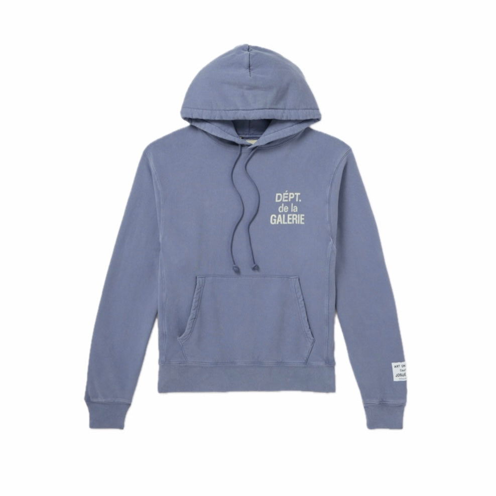 GALLERY DEPT ‘FRENCH BRANDED’ HOODIE - SLATE BLUE