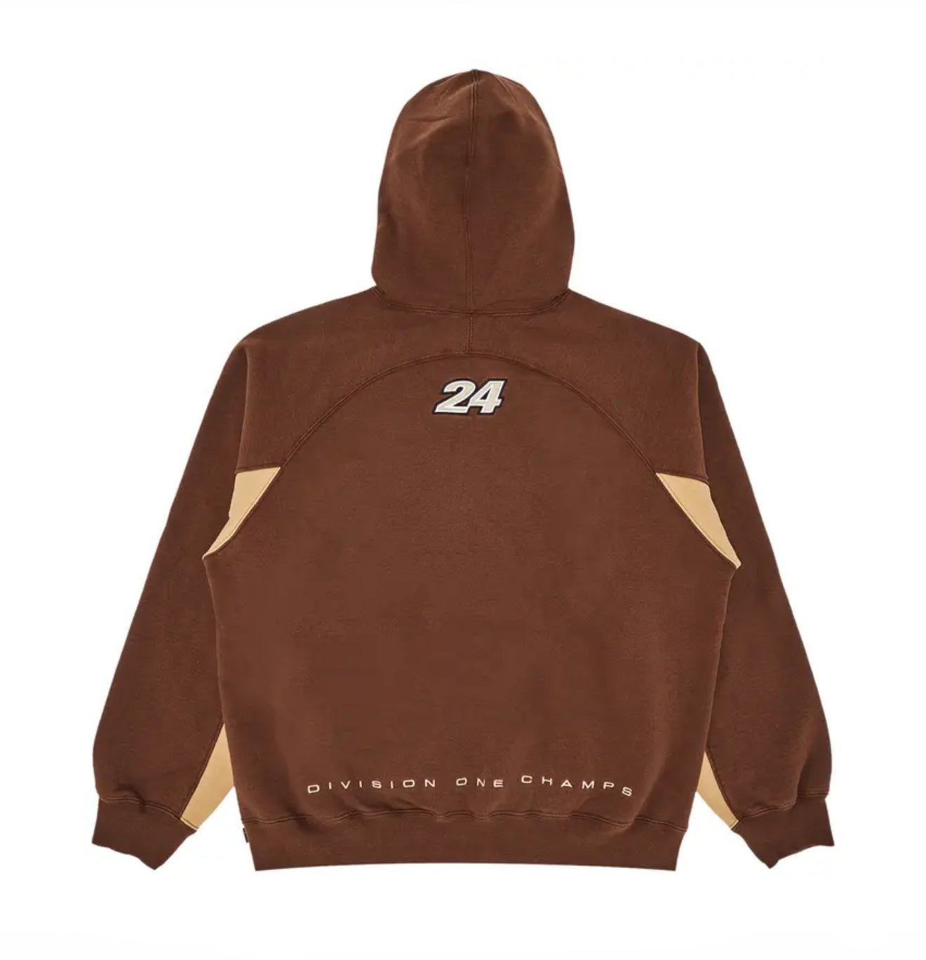 SUPREME DIVISION HOODED SWEATSHIRT - BROWN
