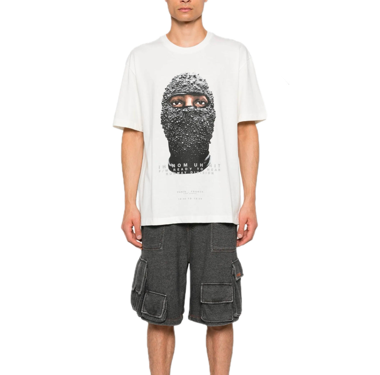 IH NOM UH NIT FUTURE MASK TEE - WHITE