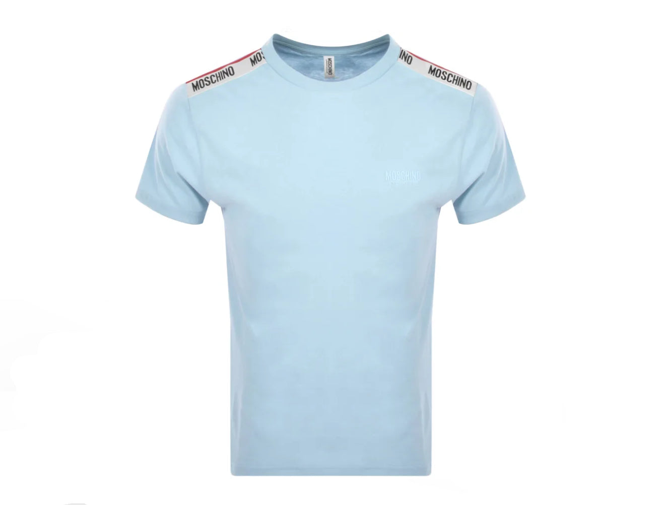 MOSCHINO TAPE TEE - ICE BLUE