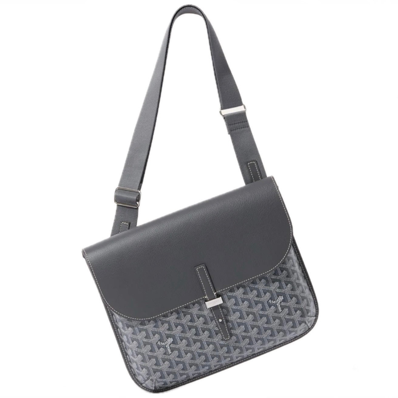 GOYARD COURSIER MESSENGER BAG - GREY