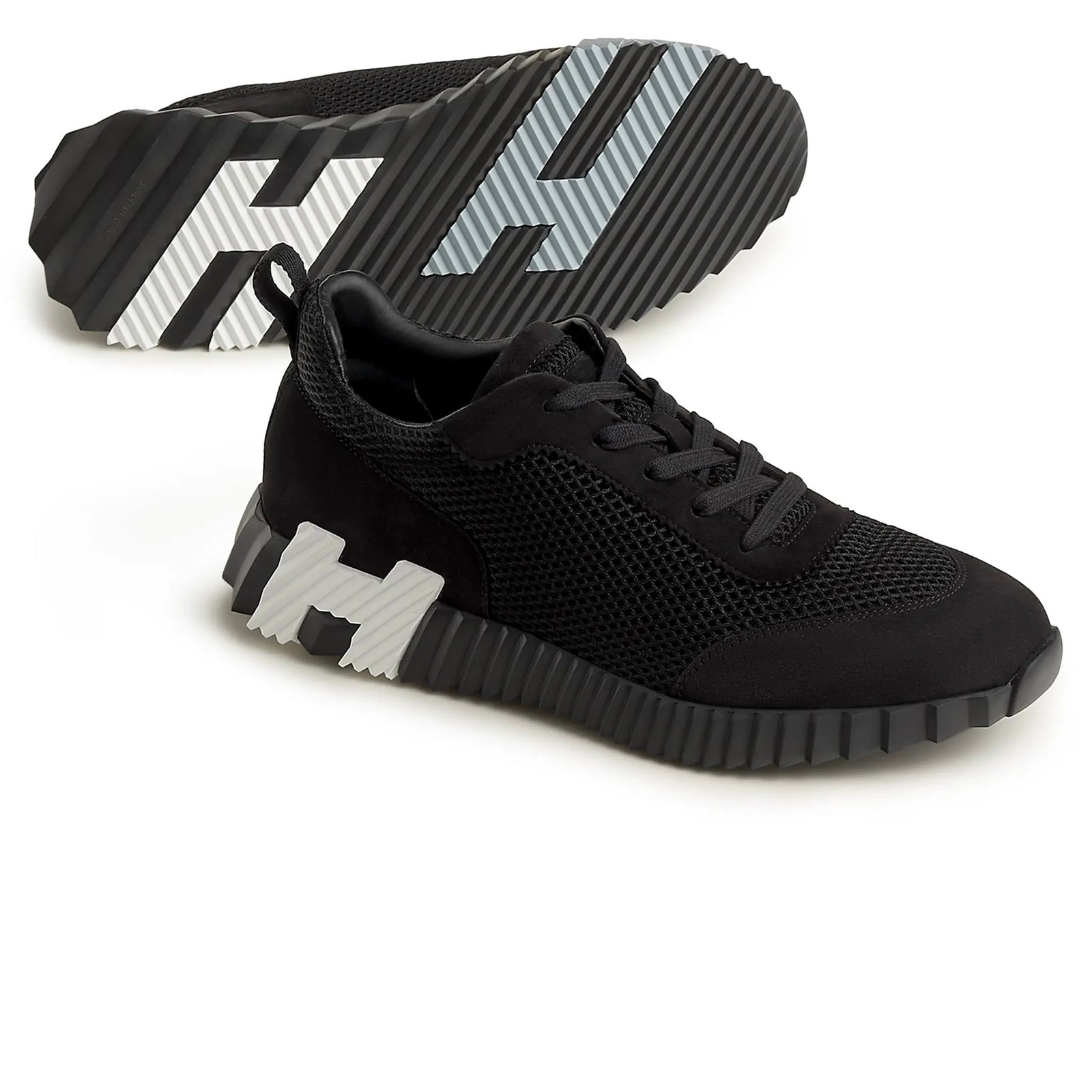 HERMES PARIS BOUNCING TRAINERS - BLACK