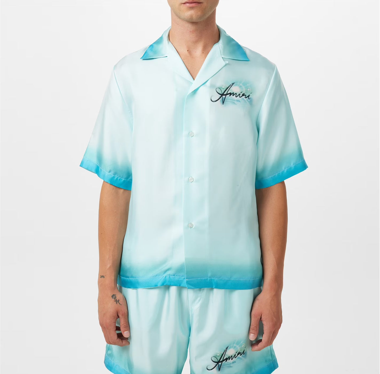 AMIRI RESORT SHIRT / SHORT SET BLUE