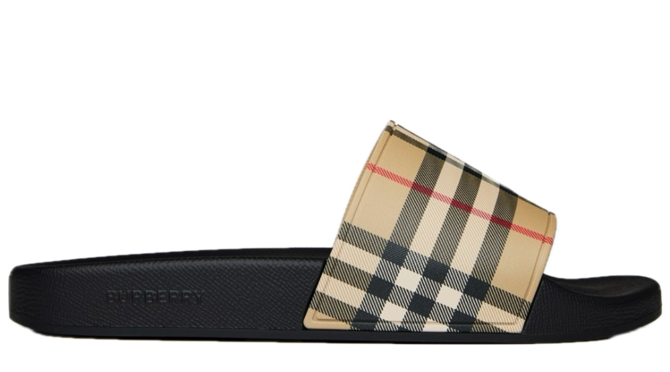 BURBERRY FURLEY SLIDES - BEIGE