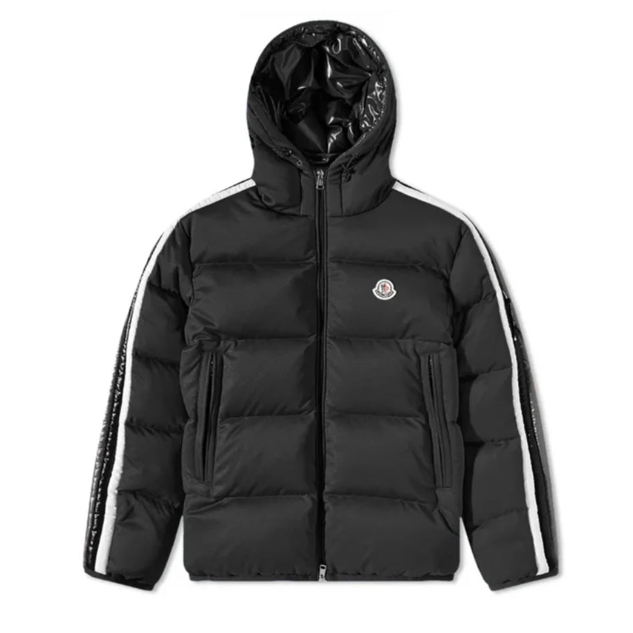 MONCLER SANBESAN SIDE STRIPE JACKET - BLACK