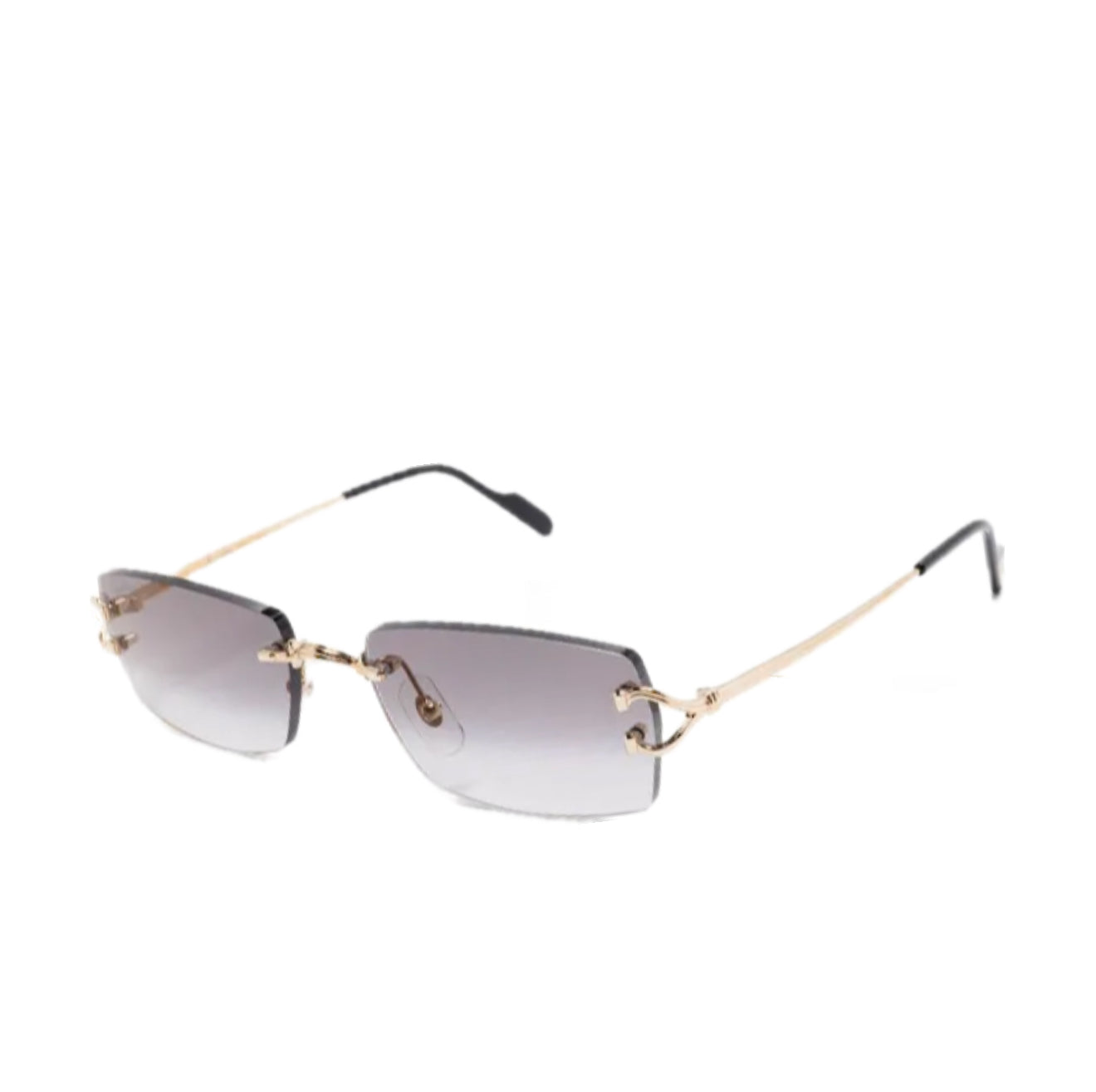 CARTIER SIGNATURE C DE SUNGLASSES - GOLD / BLACK