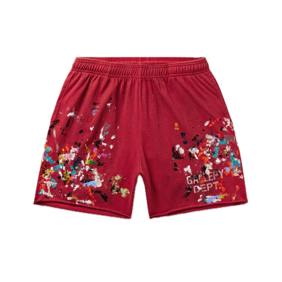 GALLERY DEPT PAINT SPLATTER SHORTS - RED