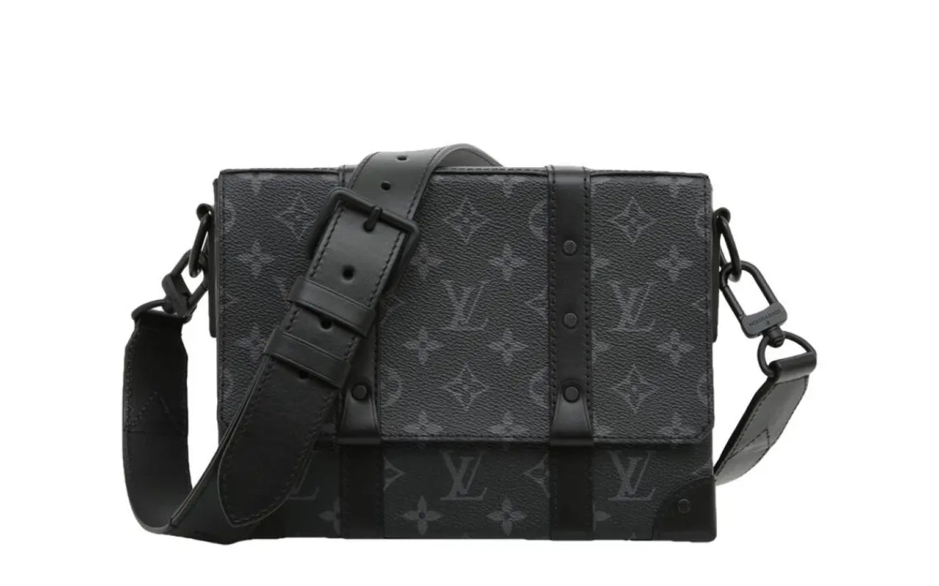 (PRE-OWNED) LOUIS VUITTON LV MONOGRAM TRUNK BAG - BLACK