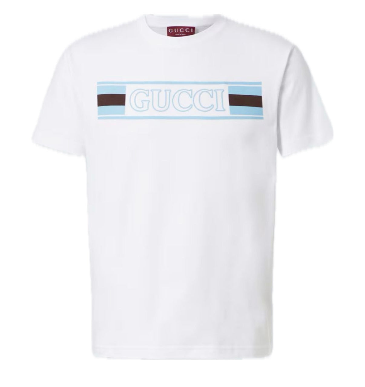 GUCCI WEB COTTON JERSEY T SHIRT