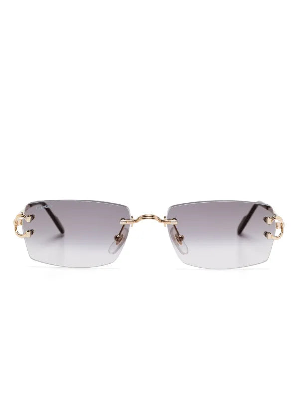 CARTIER SIGNATURE C DE SUNGLASSES - GOLD / BLACK