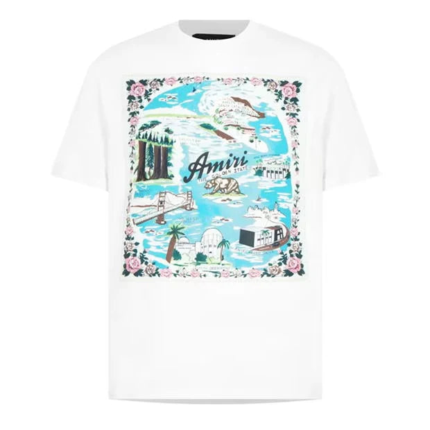 AMIRI CALIFORNIA T SHIRT- WHITE