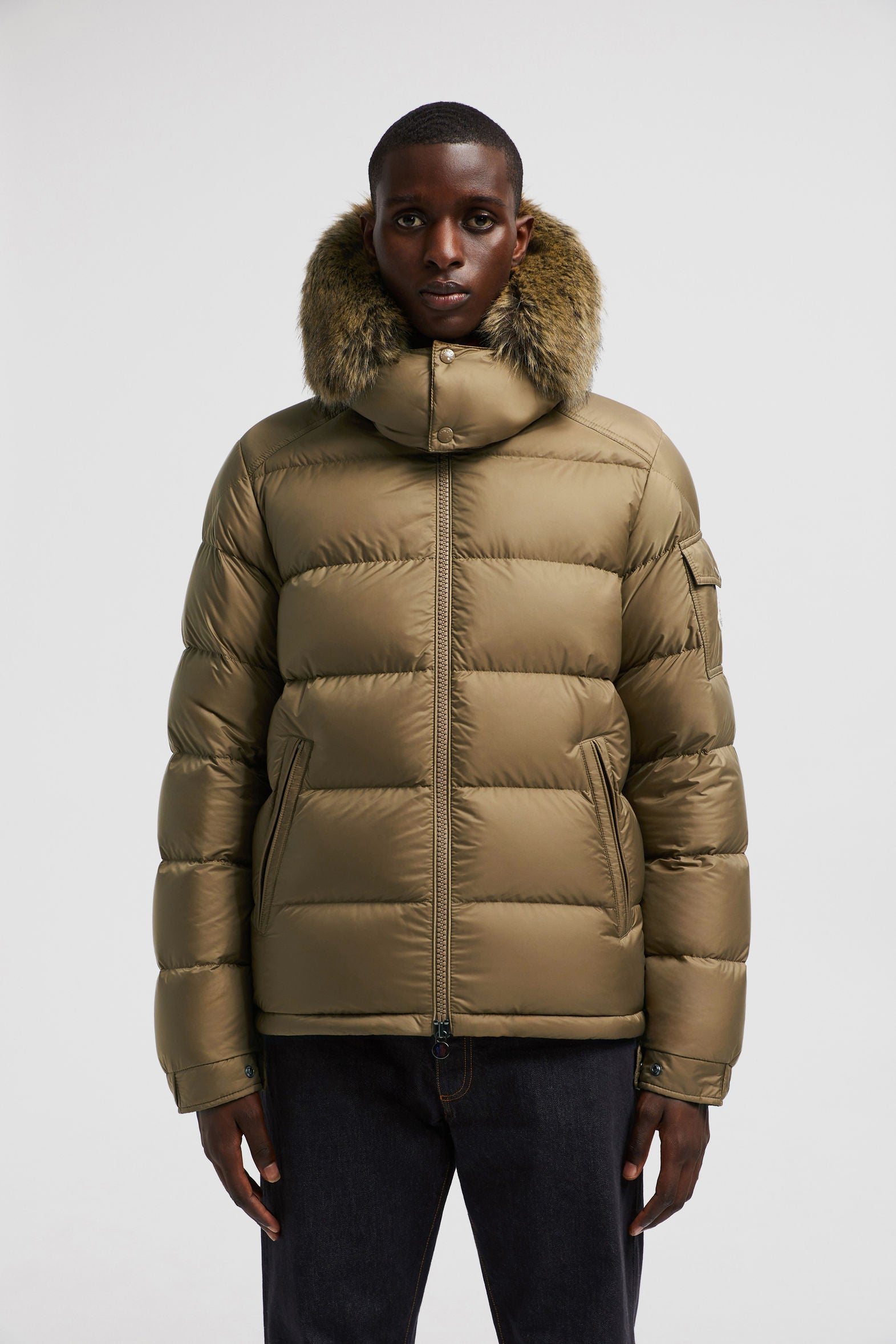 MONCLER MAYAF SHORT DOWN JACKET - BEIGE