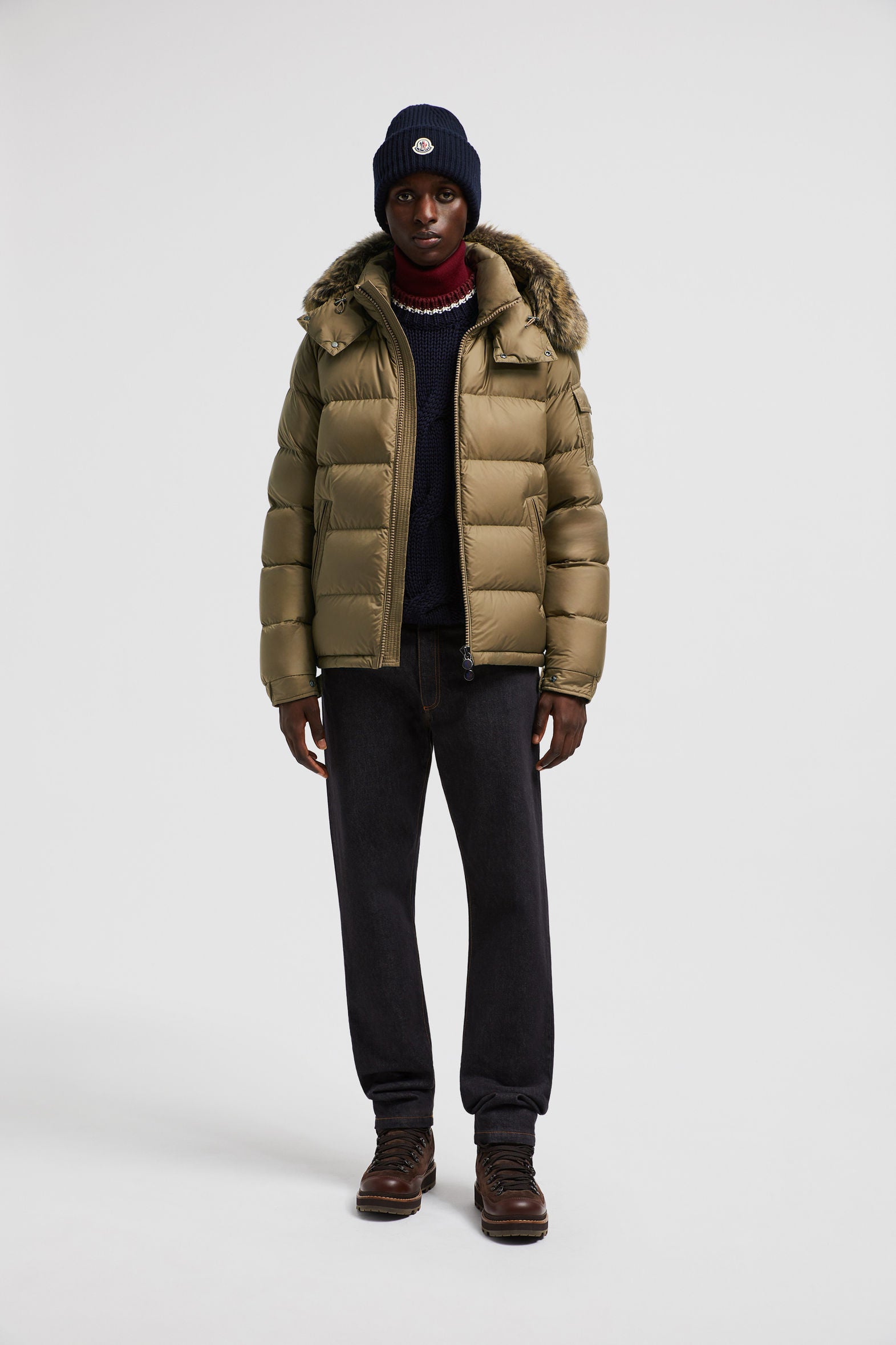 MONCLER MAYAF SHORT DOWN JACKET - BEIGE