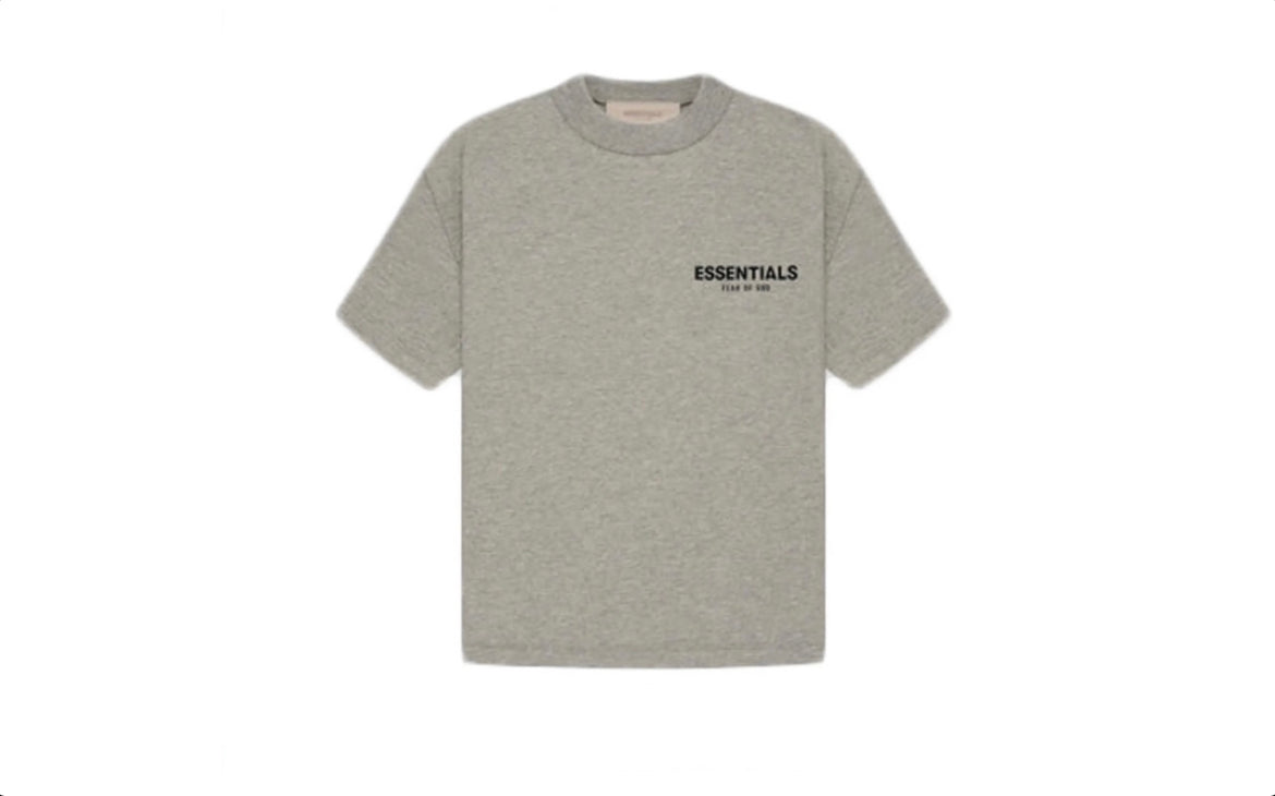 FOG ESSENTIALS KIDS TEE- DARK OAT (SS22)