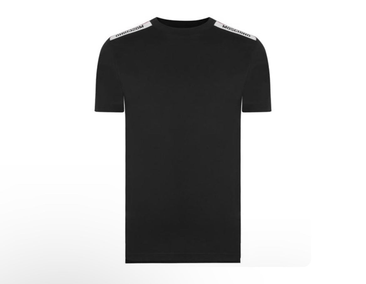 MOSCHINO TAPE TEE - BLACK