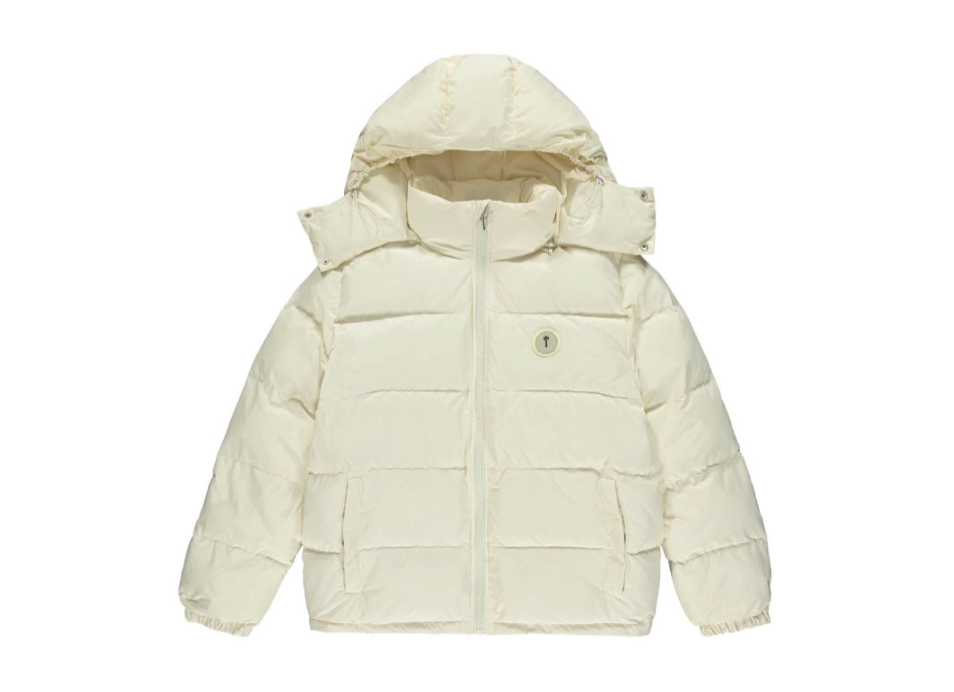 TRAPSTAR IRONGATE HOODED JACKET - CREAM