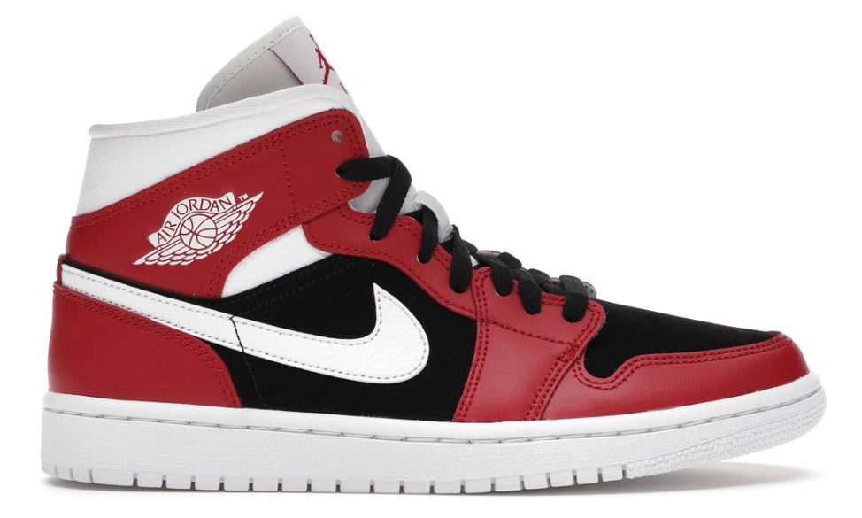 JORDAN 1 MID GYM RED BLACK (GS)