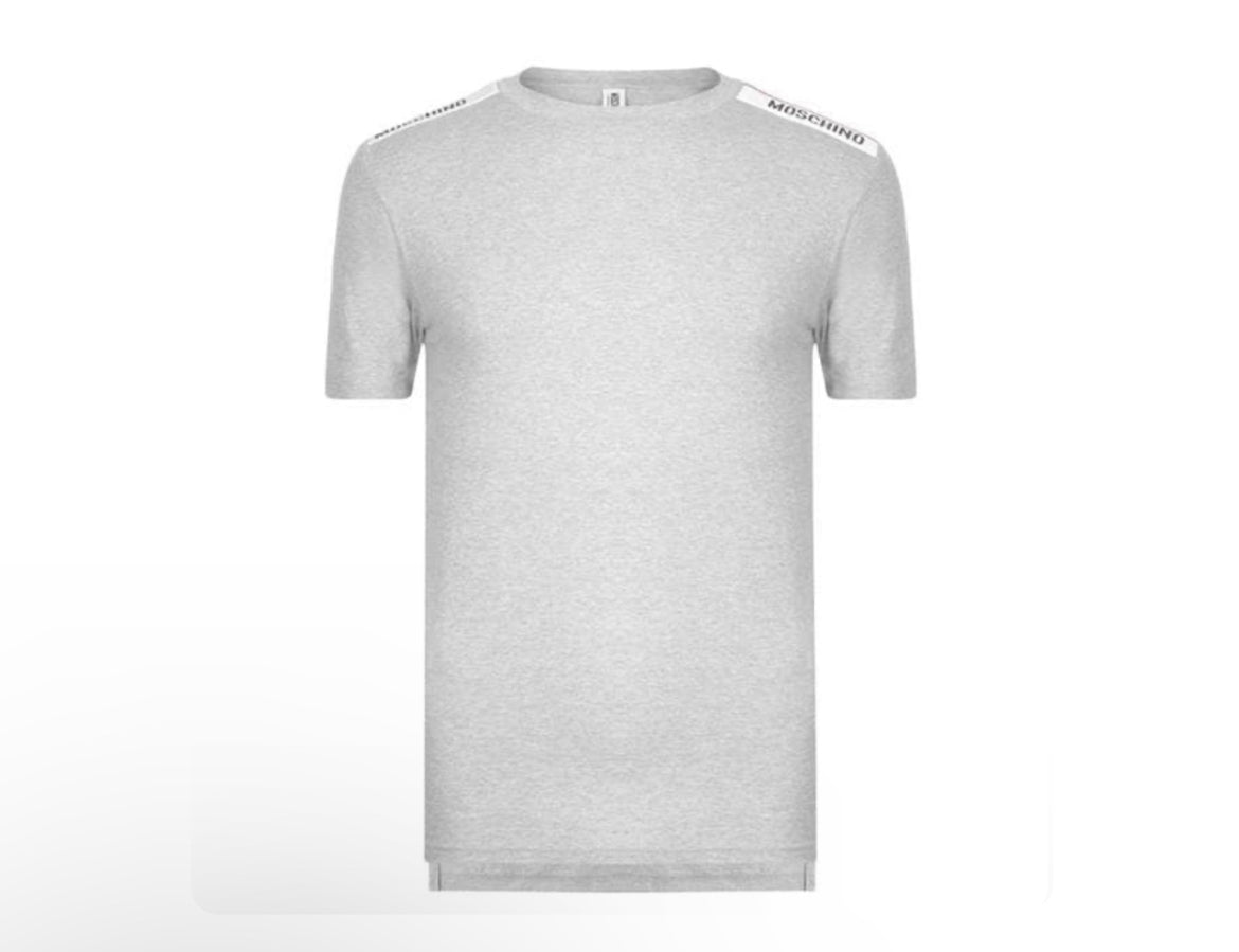 MOSCHINO TAPE TEE - GREY