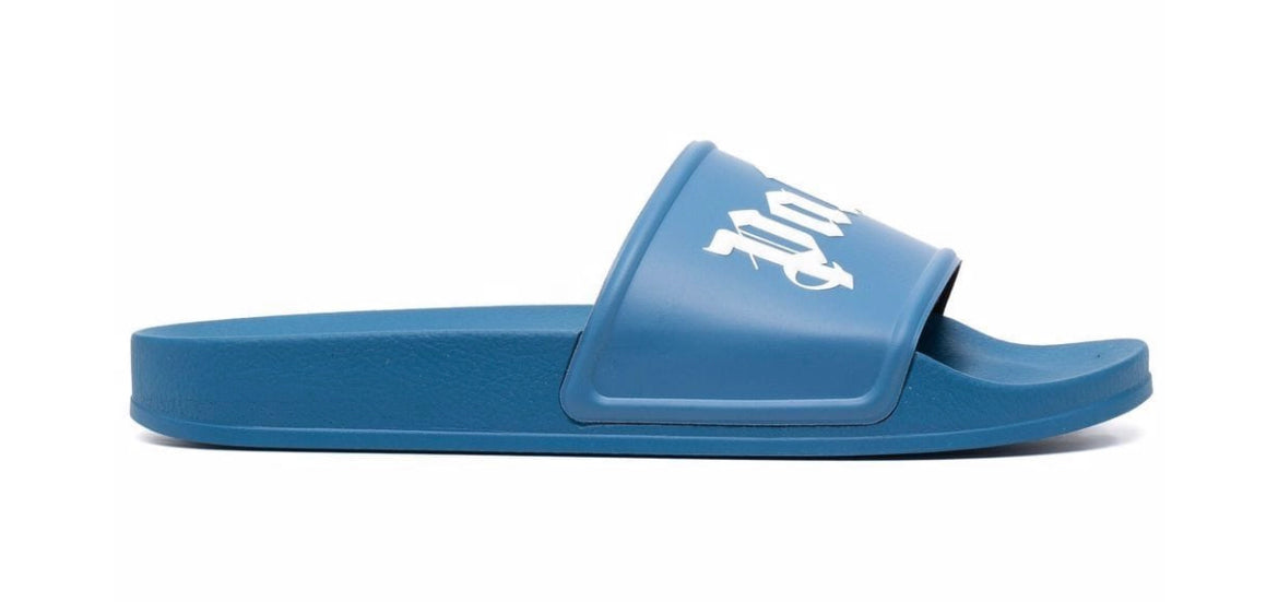 PALM ANGELS SLIDES BLUE