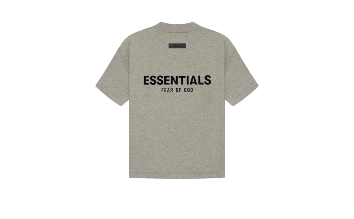 FOG ESSENTIALS KIDS TEE- DARK OAT (SS22)