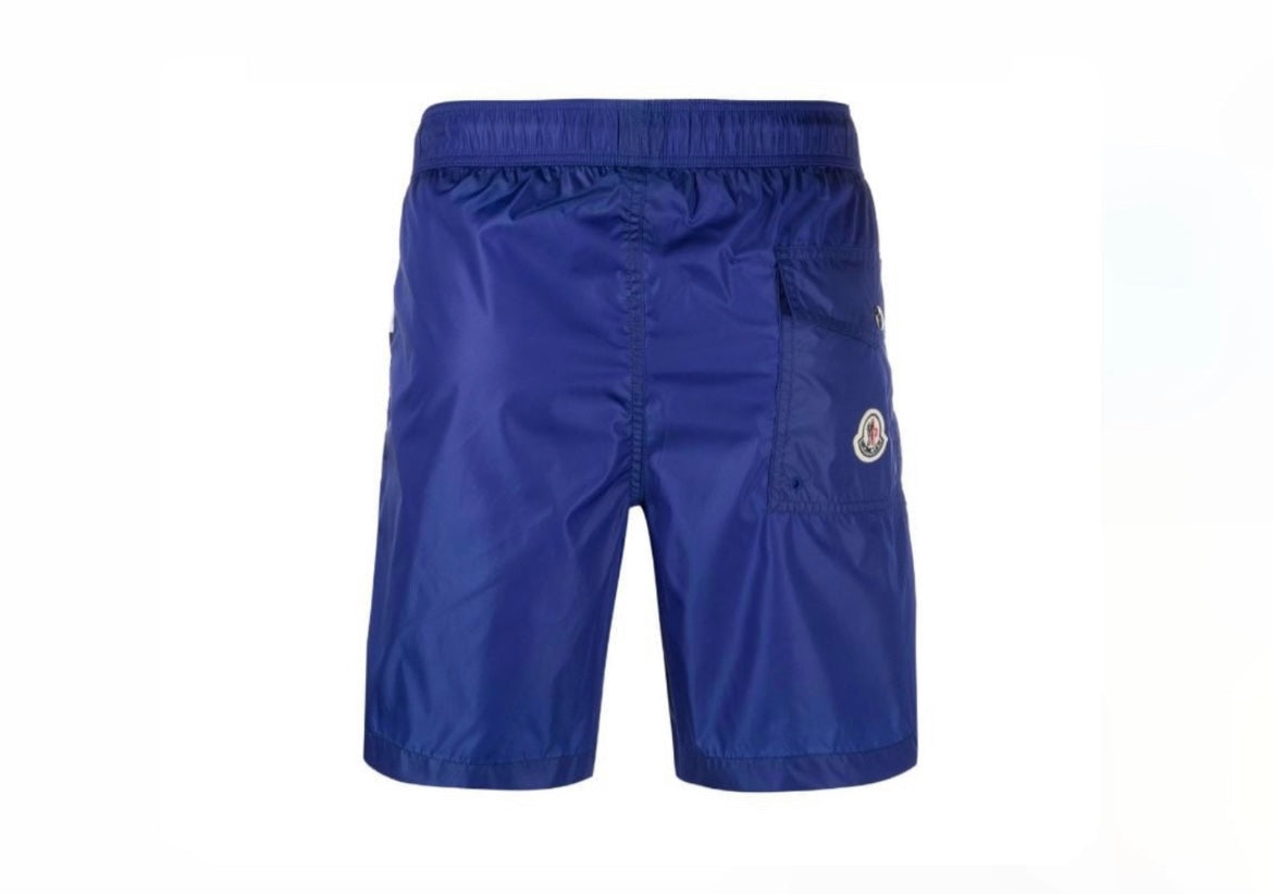 MONCLER LOGO-PRINT SWIM SHORTS