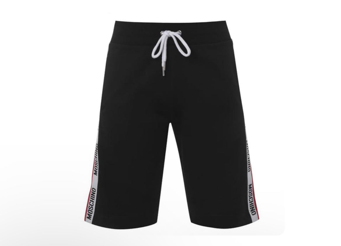 MOSCHINO TAPE SHORTS - BLACK