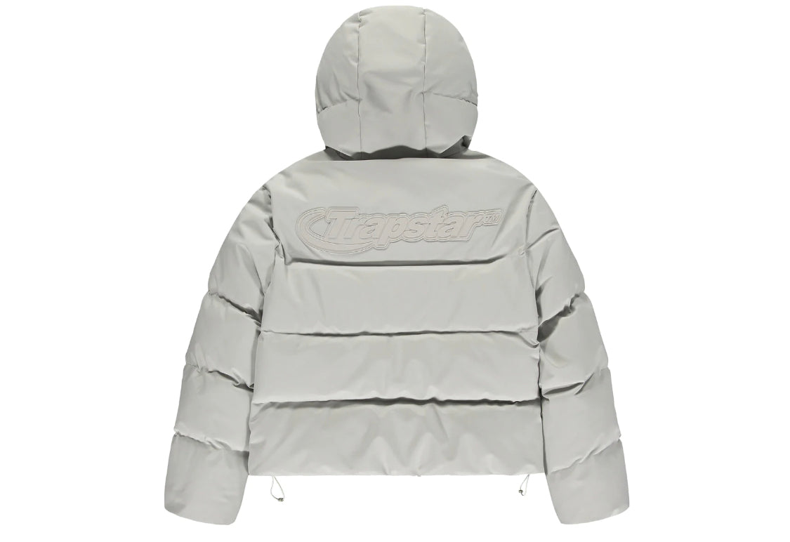 TRAPSTAR HYPERDRIVE TECHNICAL HOODED PUFFER JACKET GREY